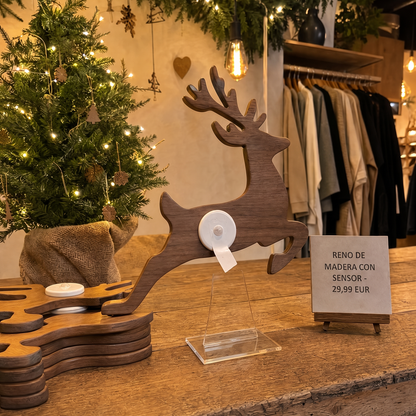 Glowing Press On Reindeer Light