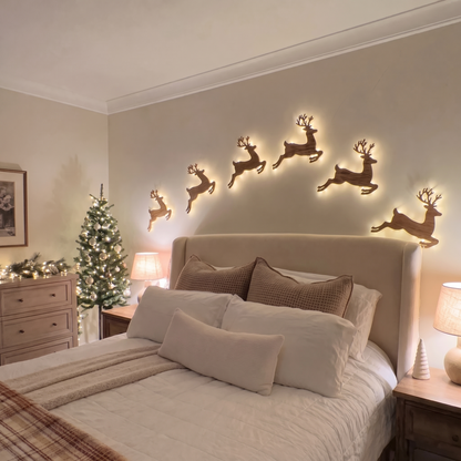 Glowing Press On Reindeer Light